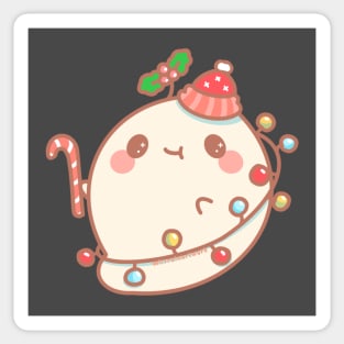 xmas ghostie Sticker